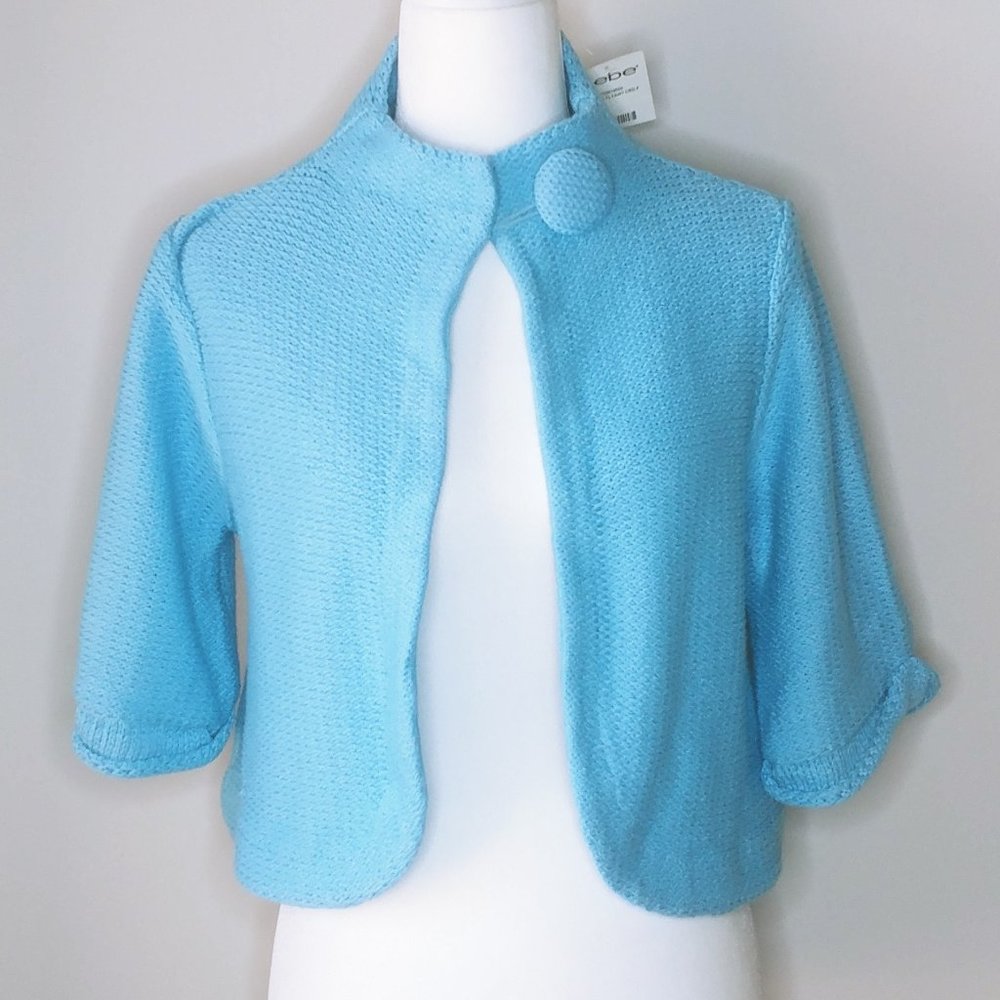 BeBe Blue Cardigan - Size Medium